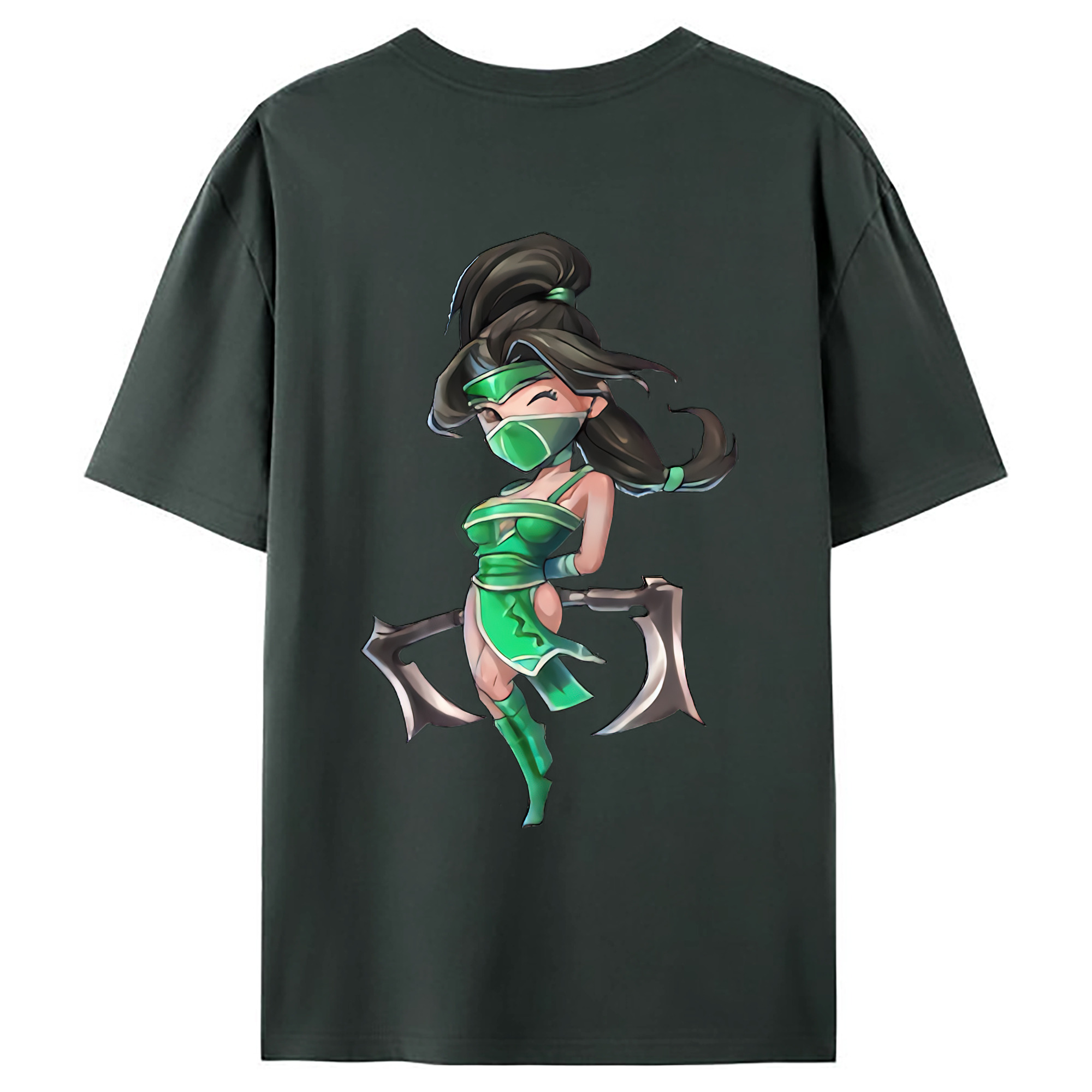 （画像用） リーグ・オブ・レジェンド League of Legends LOL 綿100％ メンズ半袖Tシャツ（バックプリント） 通気性